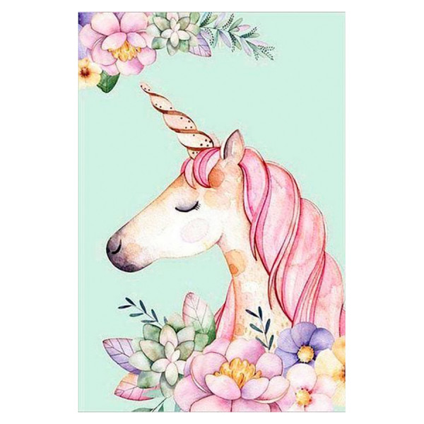 Broderie Diamant 40 x 50 cm Licorne Dessin