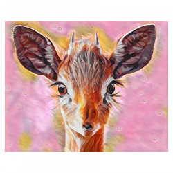 Broderie Diamant 40 x 50 cm Biche mignonne