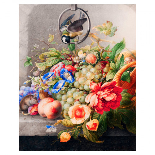 Broderie Diamant 40 x 50 cm Fleurs et Fruits - Herman Henstenburgh