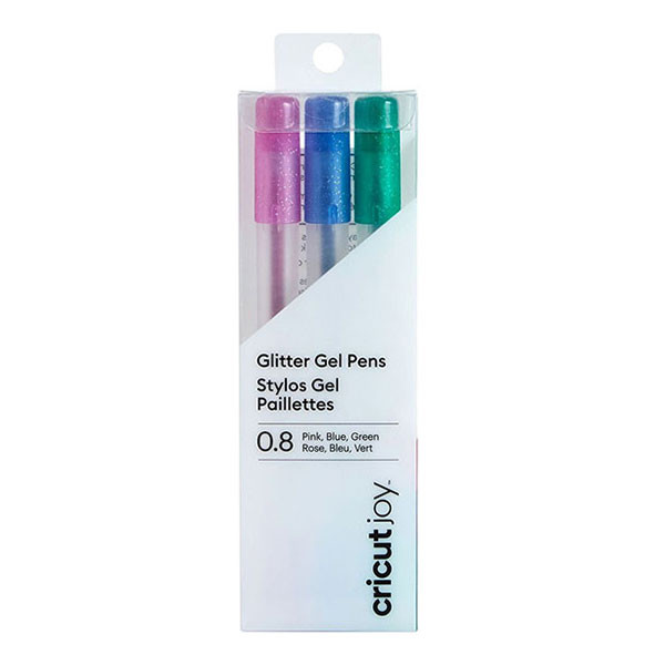 Set de stylos encre gel pailletés pointe moyenne 3 pcs