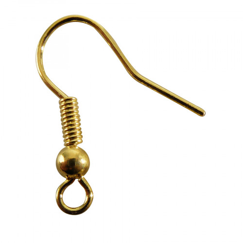 Boucles d'oreille pendantes dorées à customiser 6 pcs