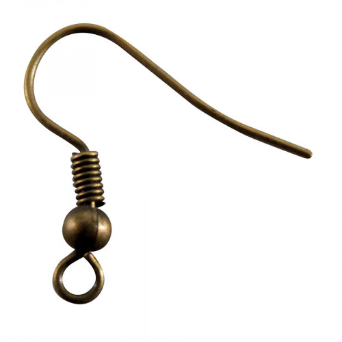 Boucles d'oreille pendantes bronze à customiser 6 pcs