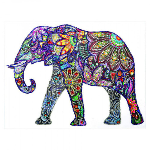 Diamond Painting Kit Eléphant 30 x 30 cm