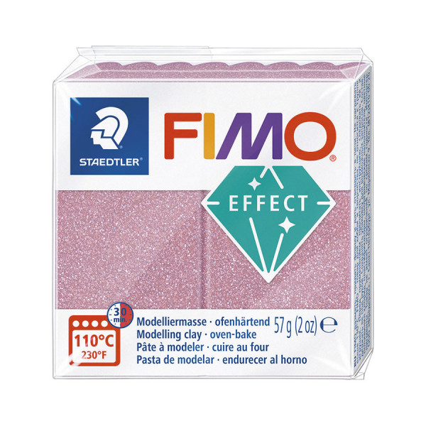 Fimo Effect - Or rose pailleté 57 g