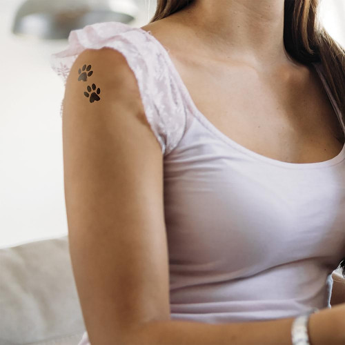 Petite pierre à tatouage Patte chat