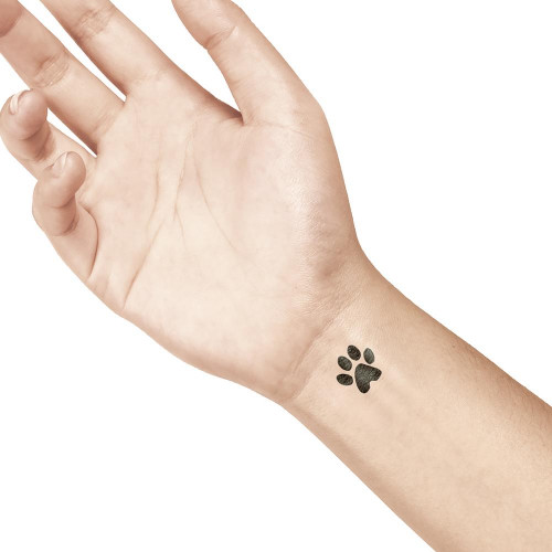 Petite pierre à tatouage Patte chat