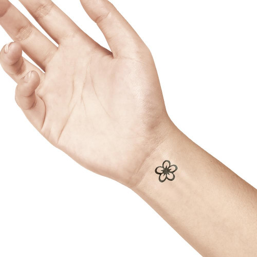 Petite pierre à tatouage Fleur