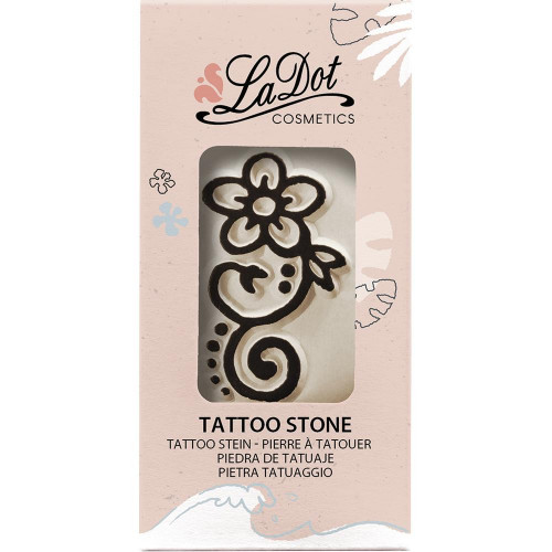 Moyenne pierre à tatouage Fleur boucle