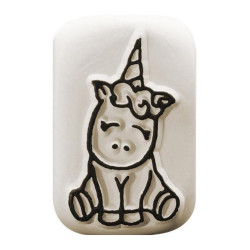 Moyenne pierre à tatouage Licorne