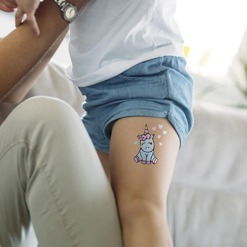 Moyenne pierre à tatouage Licorne