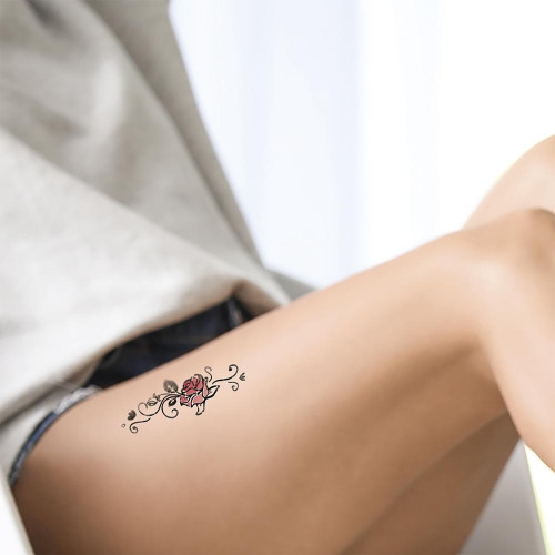 Moyenne pierre à tatouage Rose géante