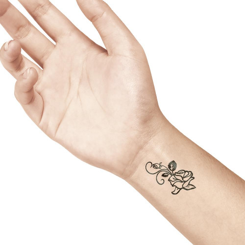 Moyenne pierre à tatouage Rose géante
