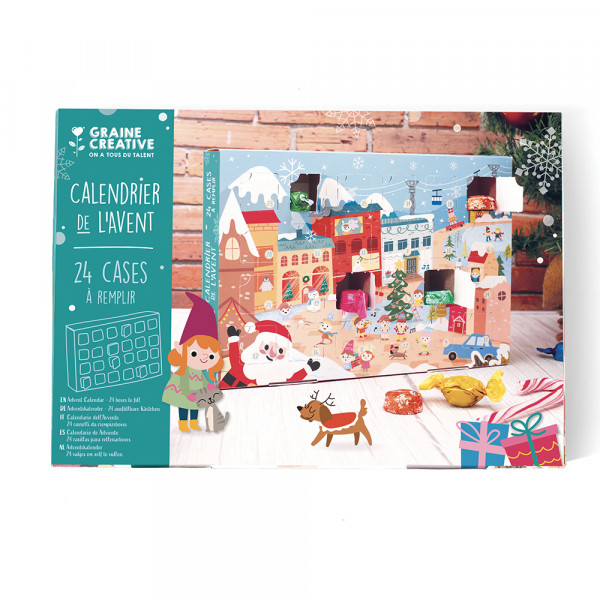 Calendrier de l'Avent Boîte rectangulaire - Graine Créative