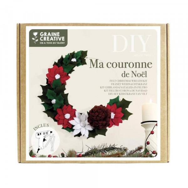 Kit DIY Ma couronne de Noël - Graine Créative