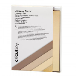 Cartes Adhésives + Enveloppes 8 pcs 10.8 x 14 cm Café/Chocolat