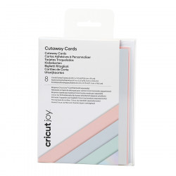Cartes Adhésives + Enveloppes 8 pcs 10.8 x 14 cm Pastel
