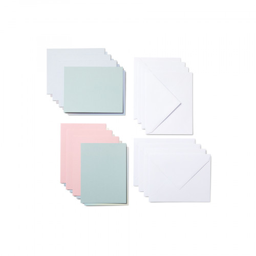 Cartes Adhésives + Enveloppes 8 pcs 10.8 x 14 cm Pastel