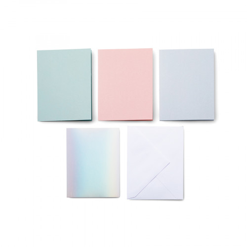 Cartes Adhésives + Enveloppes 8 pcs 10.8 x 14 cm Pastel