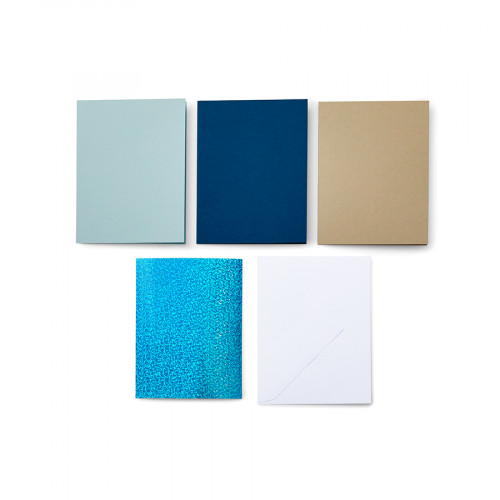 Cartes Adhésives + Enveloppes 8 pcs 10.8 x 14 cm Marine