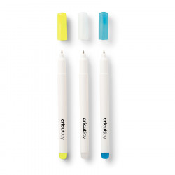 Stylo Encre Gel Opaque 3 pcs Bleu Jaune Blanc