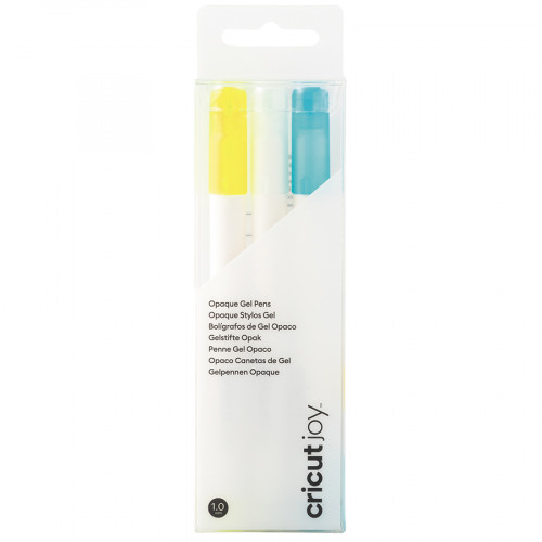 Stylo Encre Gel Opaque 3 pcs Bleu Jaune Blanc