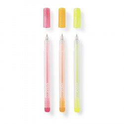 Stylo Encre Gel Pailleté Cricut Joy 0.8 mm 3 couleurs Fluo