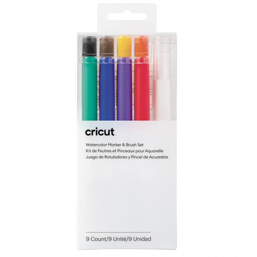 Feutres et Pinceaux Aquarelle Cricut Maker 9 pcs