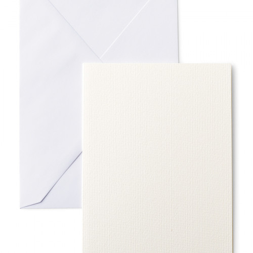 Cartes Aquarelle + Enveloppes 10 pcs 12.1 x 16.8 cm Ivoire