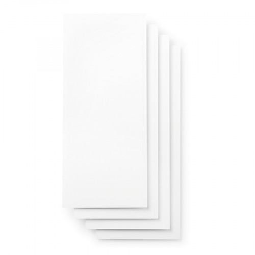 Vinyle Inscriptible Permanent 4 Feuilles 14 x 33 cm Blanc