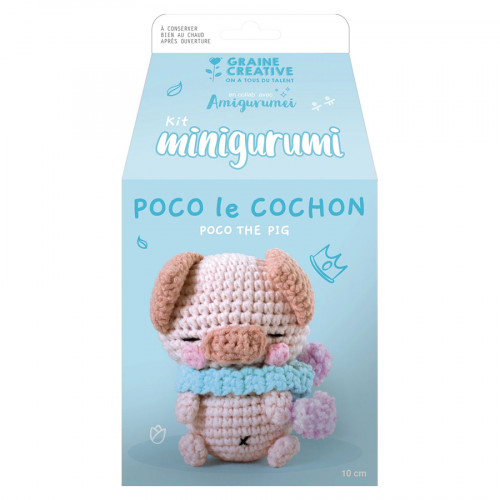 Mini Amigurumi Poco le Cochon 10 cm