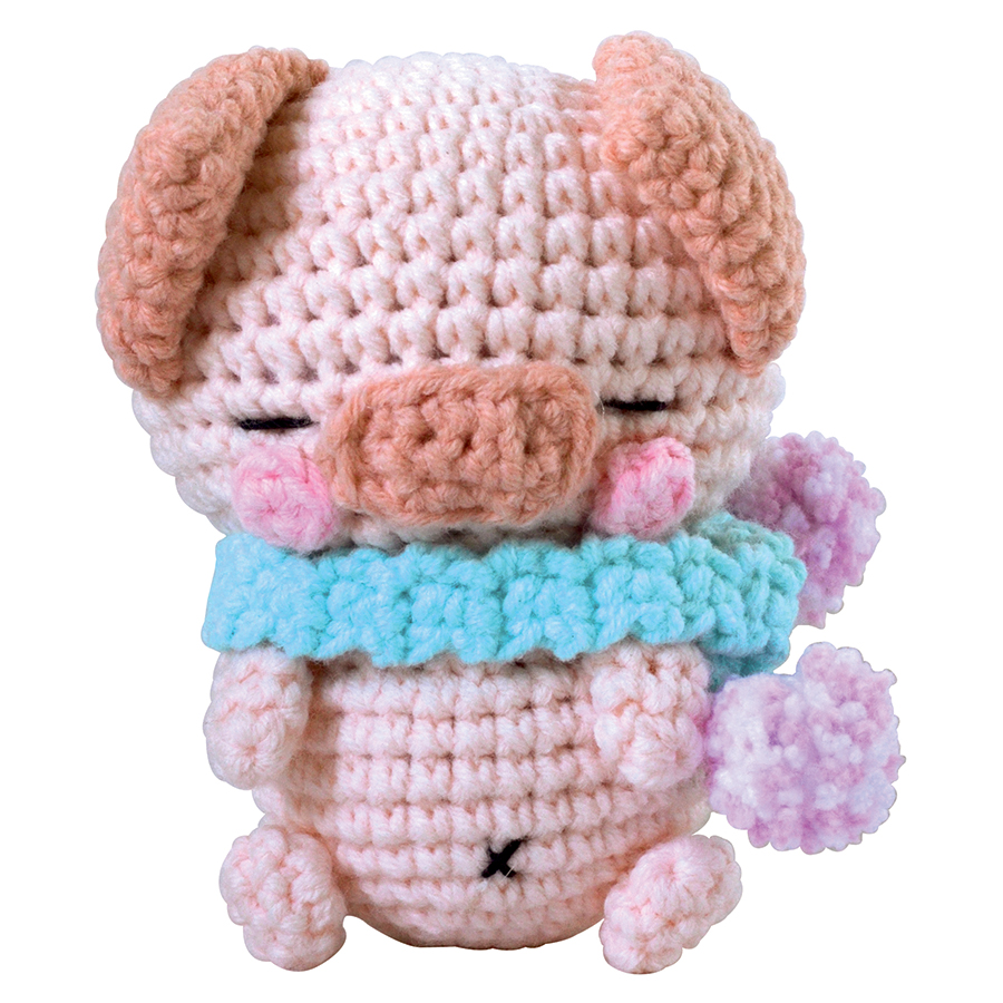Kit Crochet Amigurumi Poco le cochon - Graine Créative - Création Facile