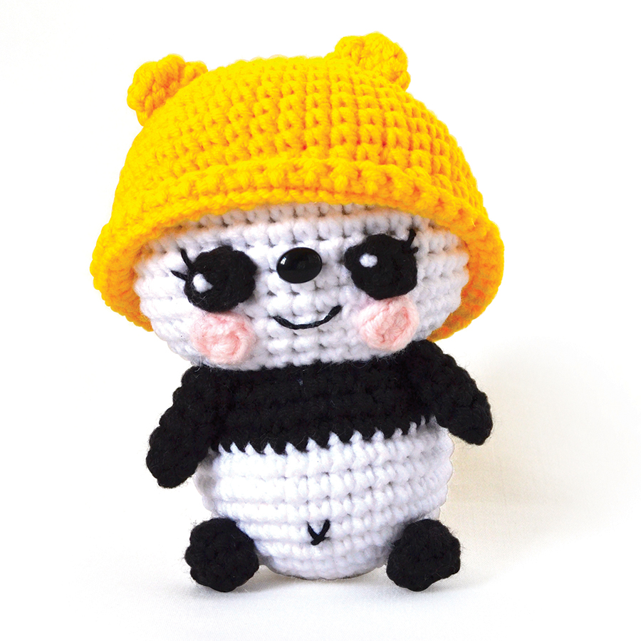 Bonnet panda tricoté pour enfants. Livraison GRATUITE !