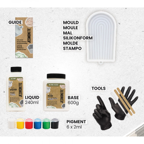 Kit Jesmonite® Plateau arc-en-ciel