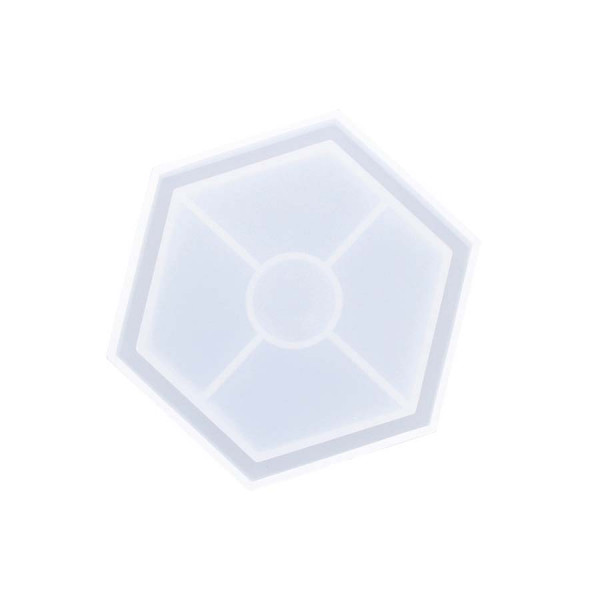 Moule en silicone Sous-verre hexagonal 11,5 x 10 cm