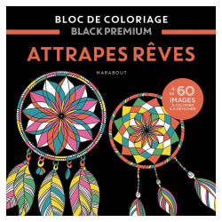 Bloc de coloriage Black Premium Attrape-rêves
