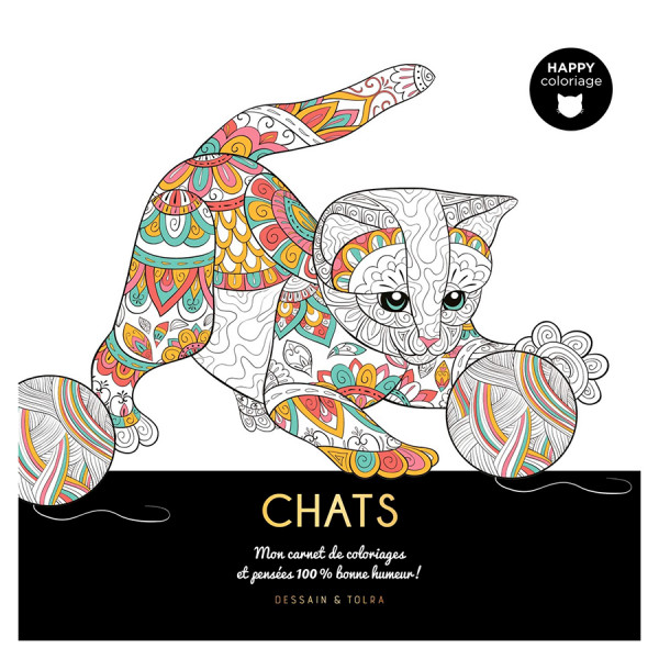 Carnet de coloriage Chats Happy Coloriage