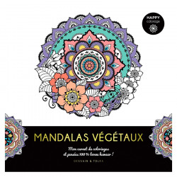 Carnet de coloriage Mandalas Végétaux Happy Coloriage