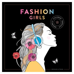 Livre Black Black Coloriage Fashion Girls