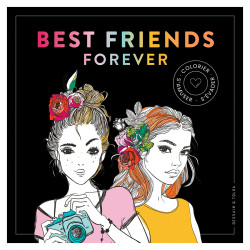 Livre Black Coloriage Best Friends Forever