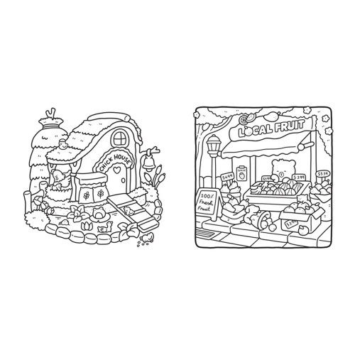 Coloriages mignons et cosy - Ma bulle cosy