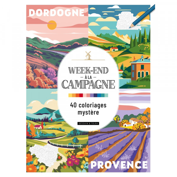 Week-end à la campagne 40 coloriages mystères