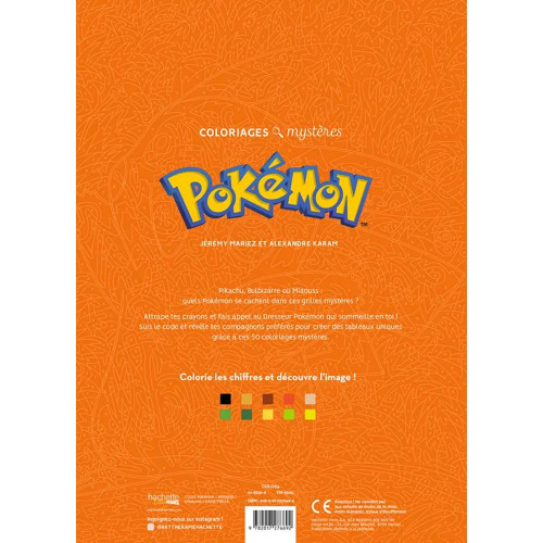 Coloriages mystères Pokémon - Hachette