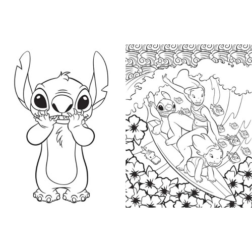 Livre de coloriages Stitch à colorier vol.1 - Hachette