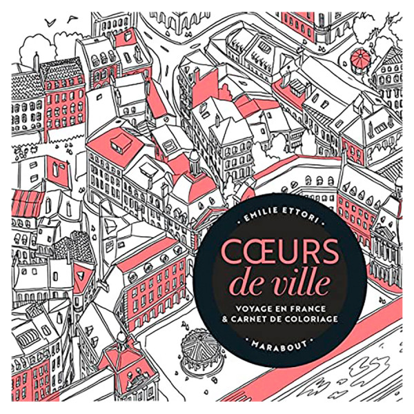 Livre de coloriage Cœurs de villes