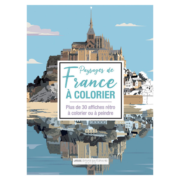 Livre de coloriage Paysages de France à colorier