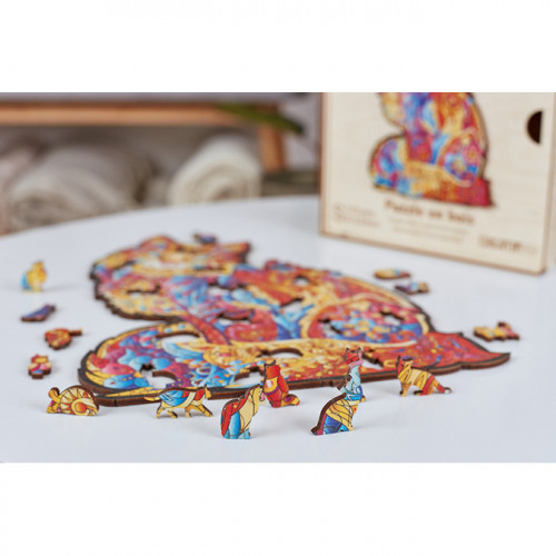 Puzzle en bois Le Tendre Chat