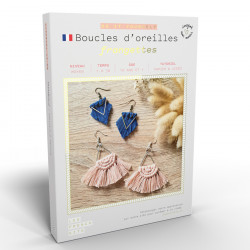 Kit DIY Macramé Boucles d'oreilles Franges