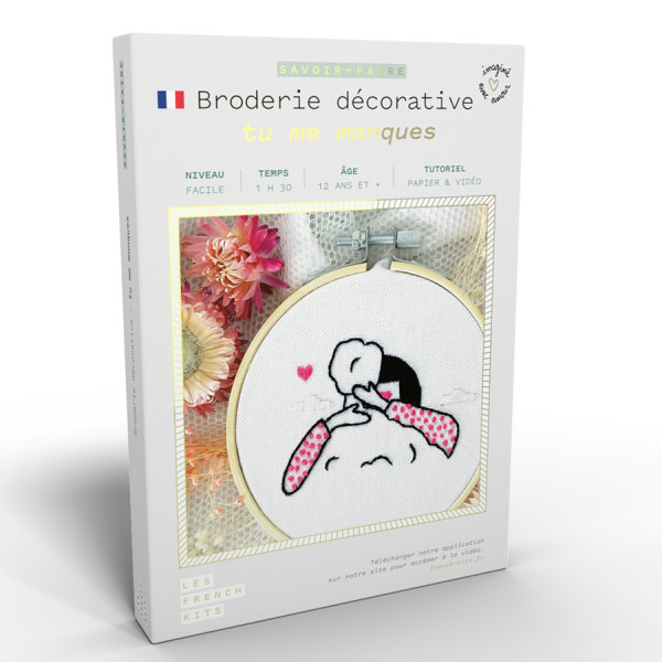 Kit Broderie Tu me manques