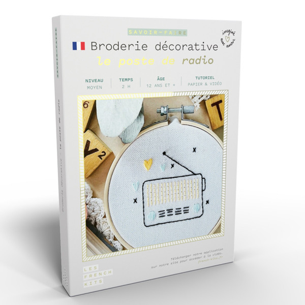 Kit Broderie Le poste de radio