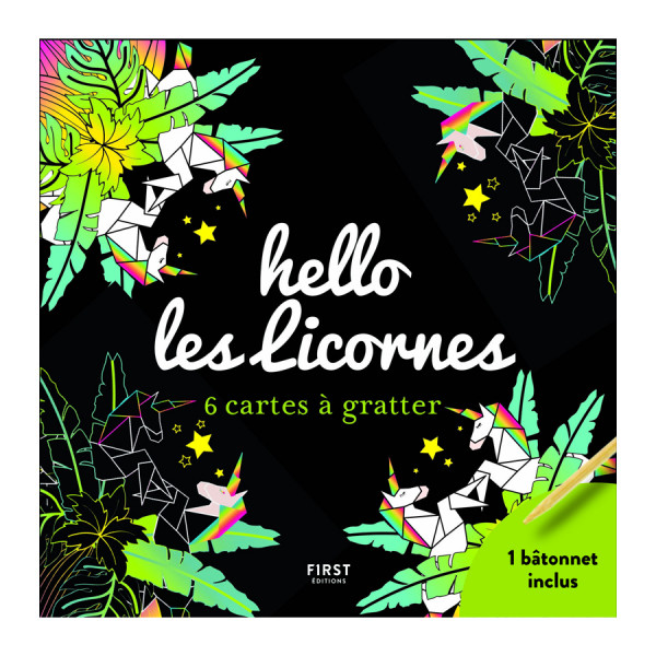 Cartes à gratter Hello Les licornes